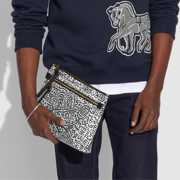 COACH NWT DISNEY x KEITH HARING Academy Pouch 5220 - Picture 6 of 14